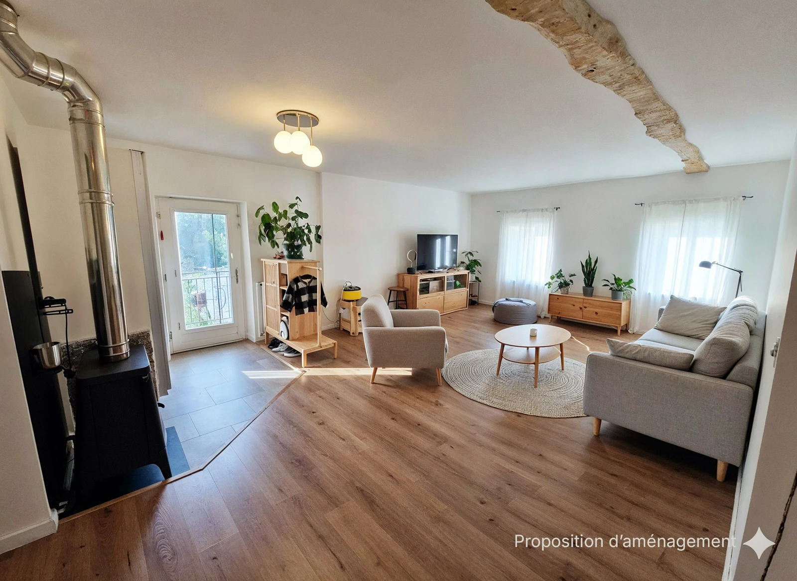 Salon poêle - Proposition